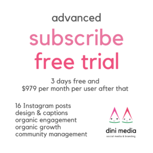 advanced social media subscription