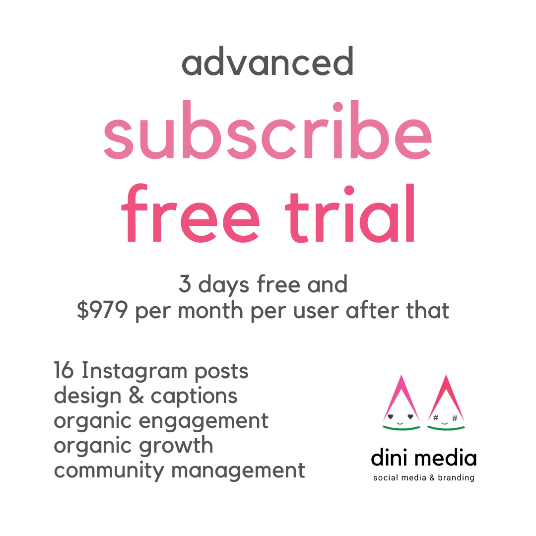 advanced social media subscription